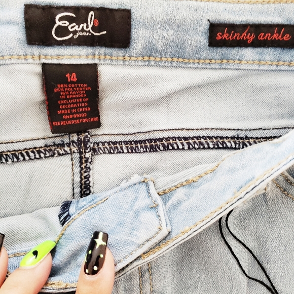 NWT Earl Jean Skinny Ankle Jeans - Picture 4 of 5
